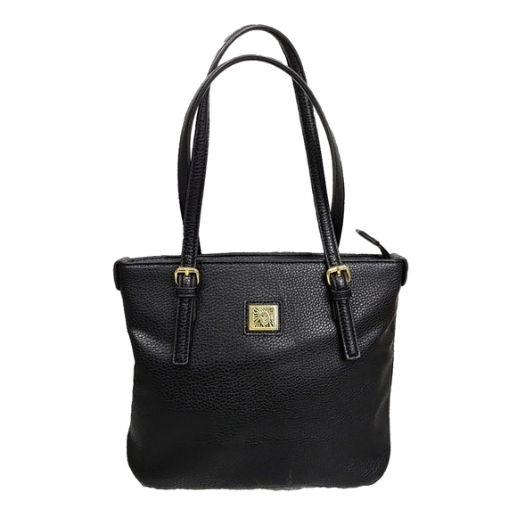 *SOLD*NEW Anne Klein 2 Bags Carmel Croc & Blk Lthr - Picture 2 of 13